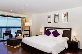 Hotel resort Deluxe suite room with seaview