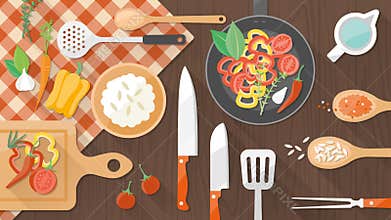 Food and cooking banner