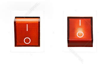 Red Power Switch - ON/OFF