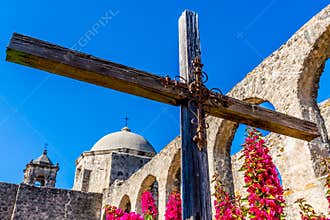 National Park of the Historic Old West Spanish Mission San Jose, Founded in 1720,