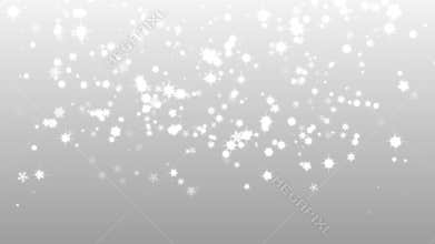 Christmas silver background with snowflakes falling snow holiday xmas with stars