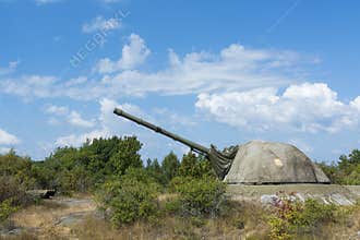 Cold war coastal artillery Landsort