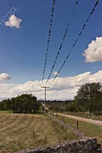 Power line pole