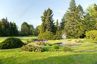Fountain in the garden