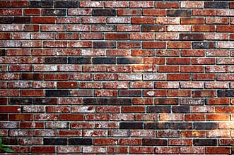Background of red brick wall pattern texture backdrop wallpaper