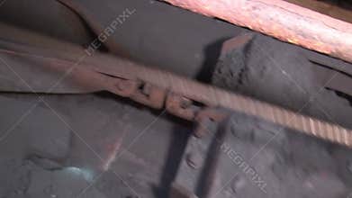 Bucket scraper winch