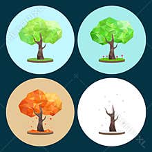 Four Seasons Polygonal