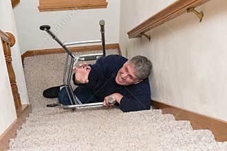 Elderly Man Slip Fall Home Accident