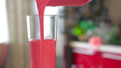 Delicious strawberry puree.