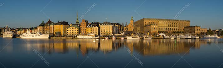 Morning colors of Stockholm, Sweden at sunrise
