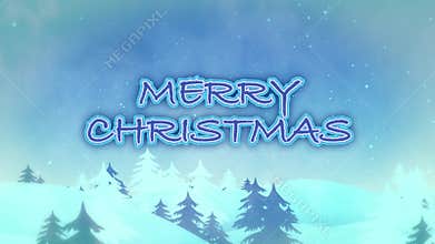 Frosty Merry Christmas Happy New Year