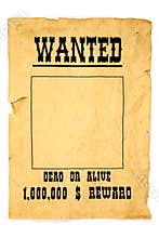 Wanted poster