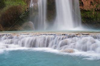 Havasu Falls and Travertine Cascades