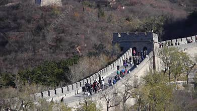 Great wall in autumn,China ancient defense engineering