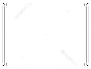 Art Deco black ornamental decorative frame