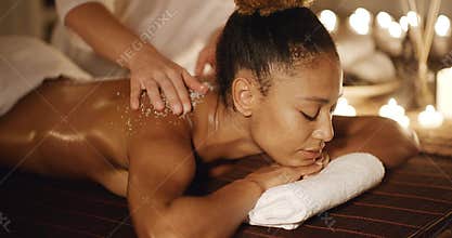 Spa Procedure With Marine Salt