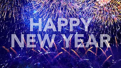 Happy New Year, greeting card