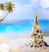 Art tropical Christmas holiday