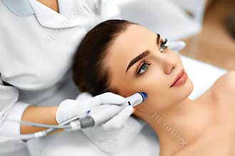 Face Skin Care. Facial Hydro Microdermabrasion Peeling Treatment