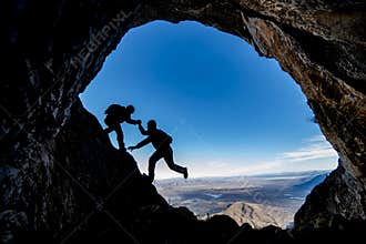 Cave exploration adventure