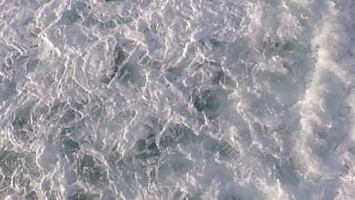 Aerial from ocean waves