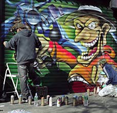 Street Spray Artist New York City USA