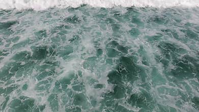 Aerial from ocean waves