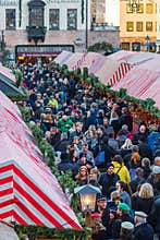 Christmas Market -crowd people- Nuremberg-Germany