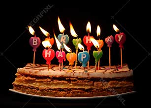 Happy birthday candles