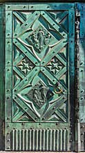 Beautiful wrought iron door- Cracow, Poland- Saint Mary Basilica-Mariacki Church