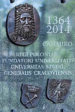 Commemorative plaque- Jagiellonian University- Cracow,Poland