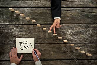 Conceptual image of personal growth and career development
