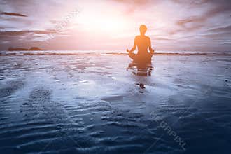 Meditation - blue tone