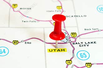 Utah USA map
