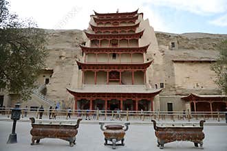 The landmark of mogao grottoes