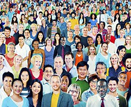 Diversity Large Group of People Multiethnic Concept