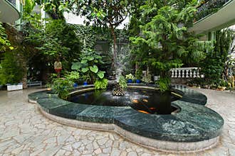 Fountain in botanical garden, Kretinga, Lithuania