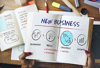 New Business Begin Launch Growth Success Concept