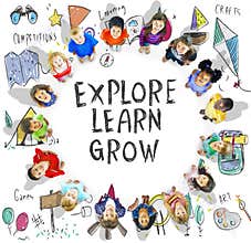 Summer Kids Camp Adventure Explore Concept