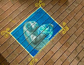 Chalk Drawing on Sidewalk