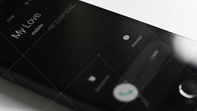 Mobile phone calling with MY LOVE name