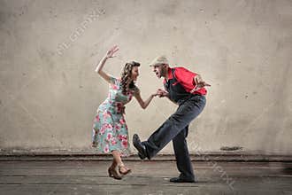Couple dancing