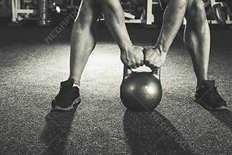 Crossfit kettlebell training