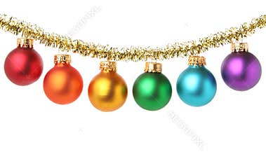 Multicolored Christmas balls