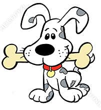 Puppy with Bone