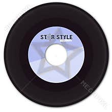 45rpm Vinyl Record with Fake Label