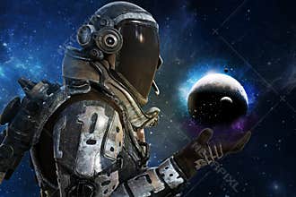 Exploration, A futuristic astronauts of the galaxy concept