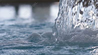 Spa hydrotherapy waterfall jet swimming pool water