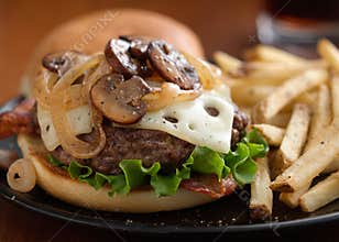 Mushroom Swiss Burger