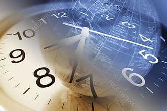 Clock and Globe